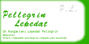 pellegrin lepedat business card